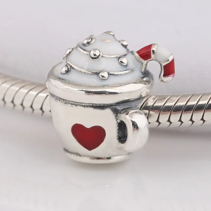 (kép) PANDORA ezüst charm, Meleg kakaó - Megtekintés 2