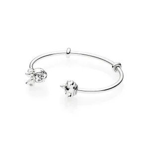 Disney, PANDORA Ezüst nyitott karperec, Mickey és Minnie (kép) Disney, PANDORA Ezüst nyitott karperec, Mickey és Minnie