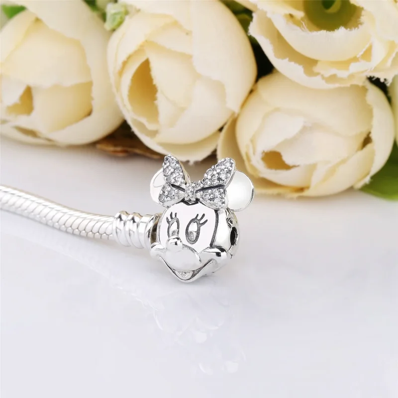 (kép) PANDORA Disney, csillogó Minnie Egér karkötő - 597770CZ - Megtekintés 2