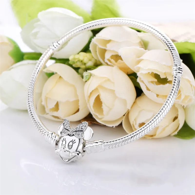 (kép) PANDORA Disney, csillogó Minnie Egér karkötő - 597770CZ - Megtekintés 4