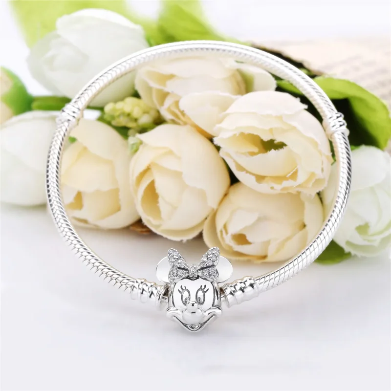 (kép) PANDORA Disney, csillogó Minnie Egér karkötő - 597770CZ - Megtekintés 5