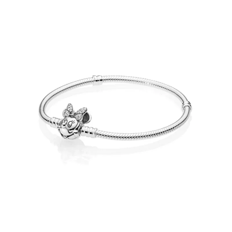 (kép) PANDORA Disney, csillogó Minnie Egér karkötő - 597770CZ