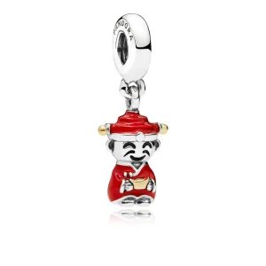(kép) PANDORA ezüst függő charm, Fortune & Luck