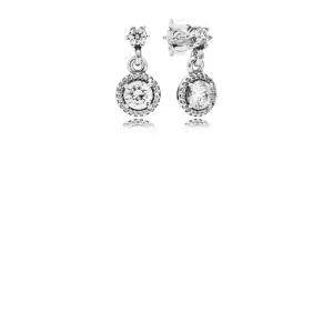 PANDORA ezüst Függő Fülbevalók, Klasszikus elegancia (kép) PANDORA ezüst Függő Fülbevalók, Klasszikus elegancia
