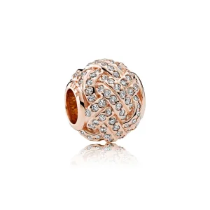 (kép) PANDORA Rose charm, Csillogó szerelmes csomó