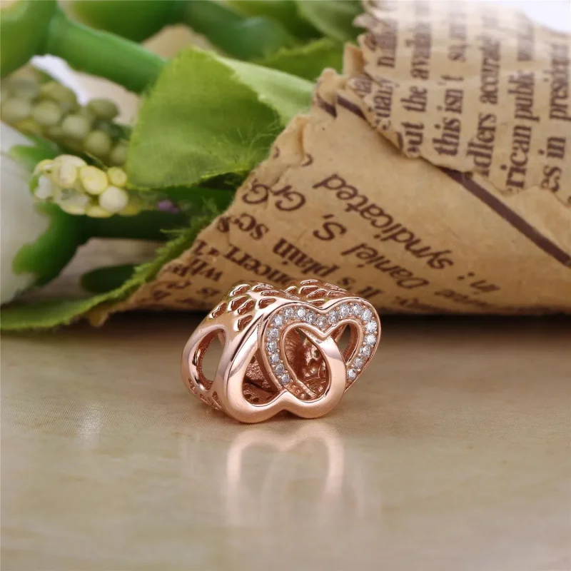 (kép) PANDORA Rose charm, Összefonódott szerelem - Megtekintés 2