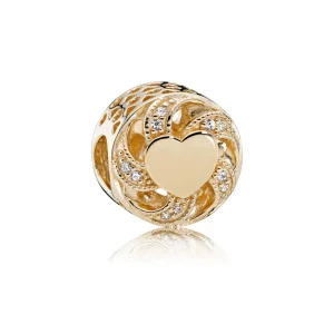 (kép) PANDORA szalag szív charm - 751004CZ