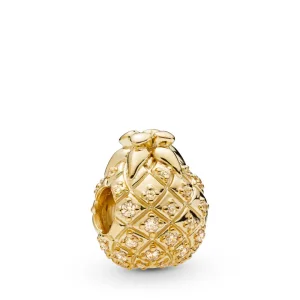 (kép) PANDORA Shine charm, Arany ananász