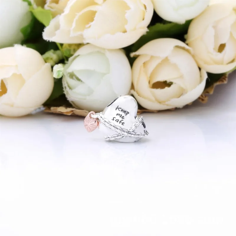 (kép) Láncolt szív charm - 788344 - Megtekintés 2
