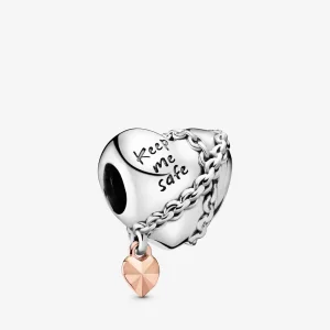 (kép) Láncolt szív charm - 788344