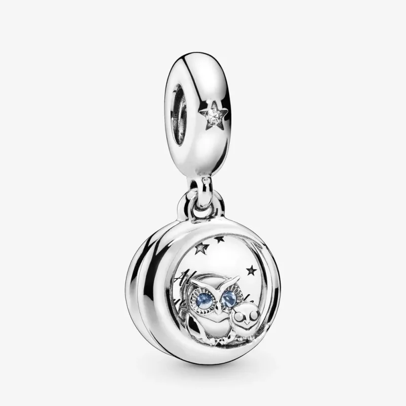 (kép) Mindig melletted - Bagoly függő charm - 798398NBCB