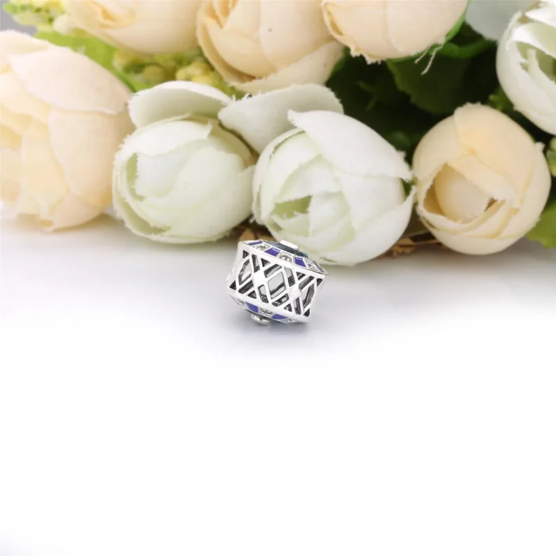 (kép) PANDORA Charm Kék mozaik - 798031EN195 - Megtekintés 3