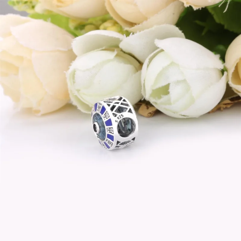 (kép) PANDORA Charm Kék mozaik - 798031EN195 - Megtekintés 4