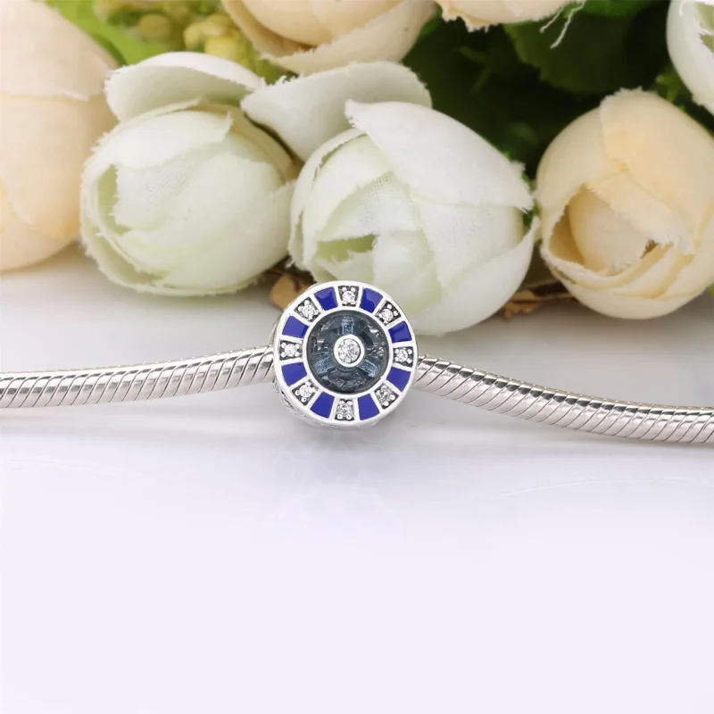 (kép) PANDORA Charm Kék mozaik - 798031EN195 - Megtekintés 5