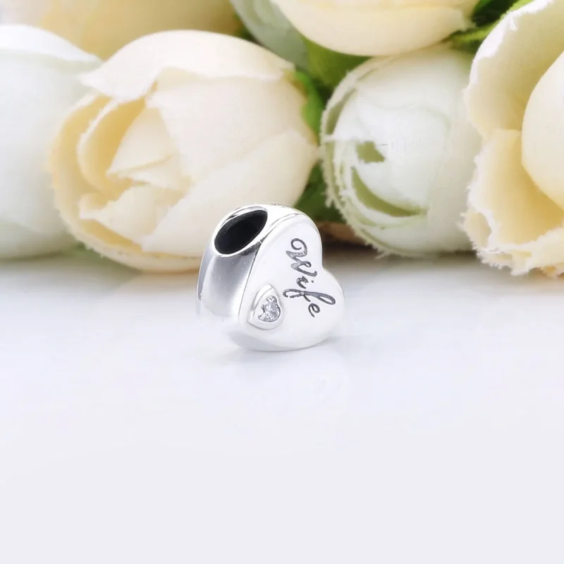 (kép) PANDORA feleség szerelem szív charm - 798249PCZ - Megtekintés 3