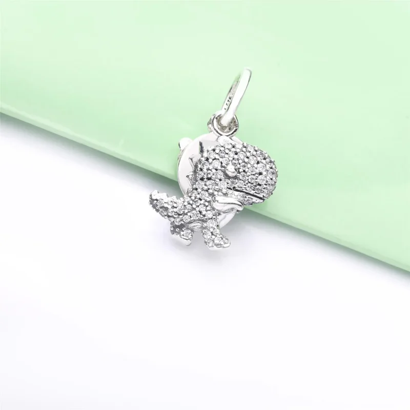 (kép) PANDORA függő charm Pavé Dinosaur - 798186CZ - Megtekintés 4