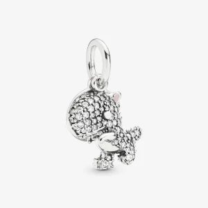 (kép) PANDORA függő charm Pavé Dinosaur - 798186CZ
