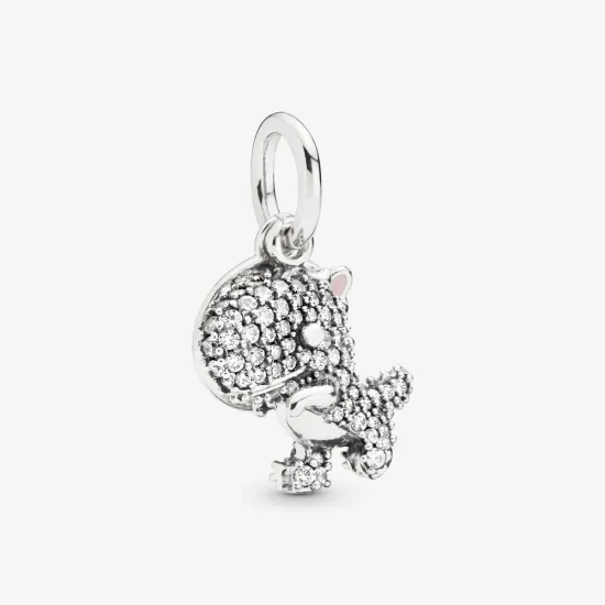 (kép) PANDORA függő charm Pavé Dinosaur - 798186CZ