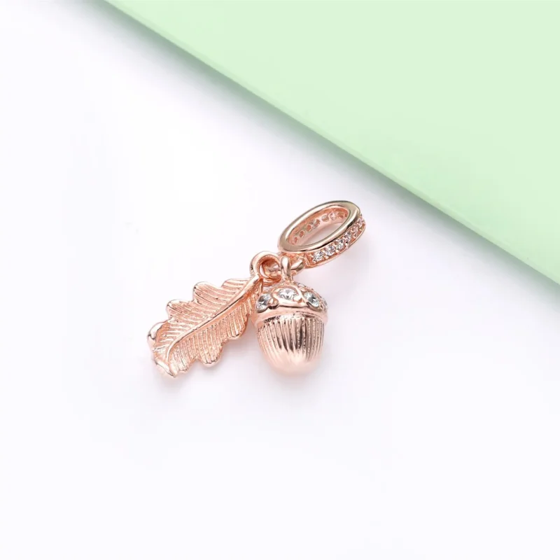 (kép) PANDORA makk és levél függő charm - 788248CZ - Megtekintés 3