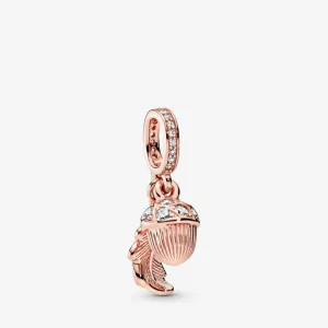(kép) PANDORA makk és levél függő charm - 788248CZ