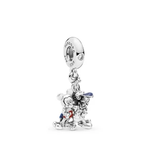 (kép) PANDORA Mickey egér és Donald kacsa Függő Charm - P-D-2717
