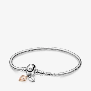 PANDORA Moments kígyólánc karkötő Őszi levelekkel - 588333CZ (kép) PANDORA Moments kígyólánc karkötő Őszi levelekkel - 588333CZ
