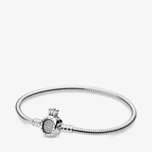 (kép) PANDORA moments koronás O karkötő - 598286CZ-16