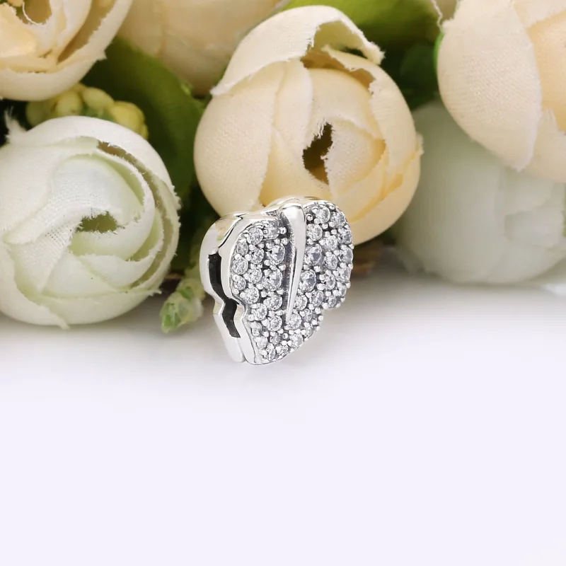 (kép) PANDORA Szikrázó levél klip charm - 798293CZ - Megtekintés 2
