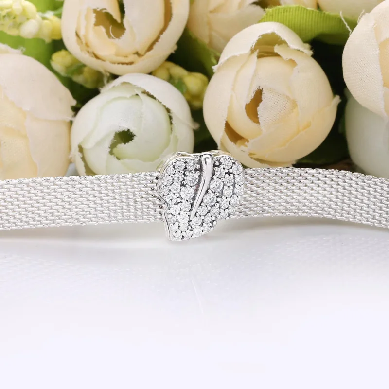 (kép) PANDORA Szikrázó levél klip charm - 798293CZ - Megtekintés 4