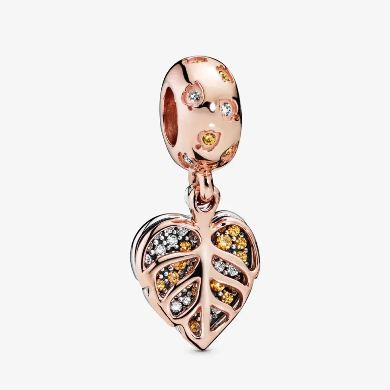 (kép) Őszi levelek függő charm - 788247CZ