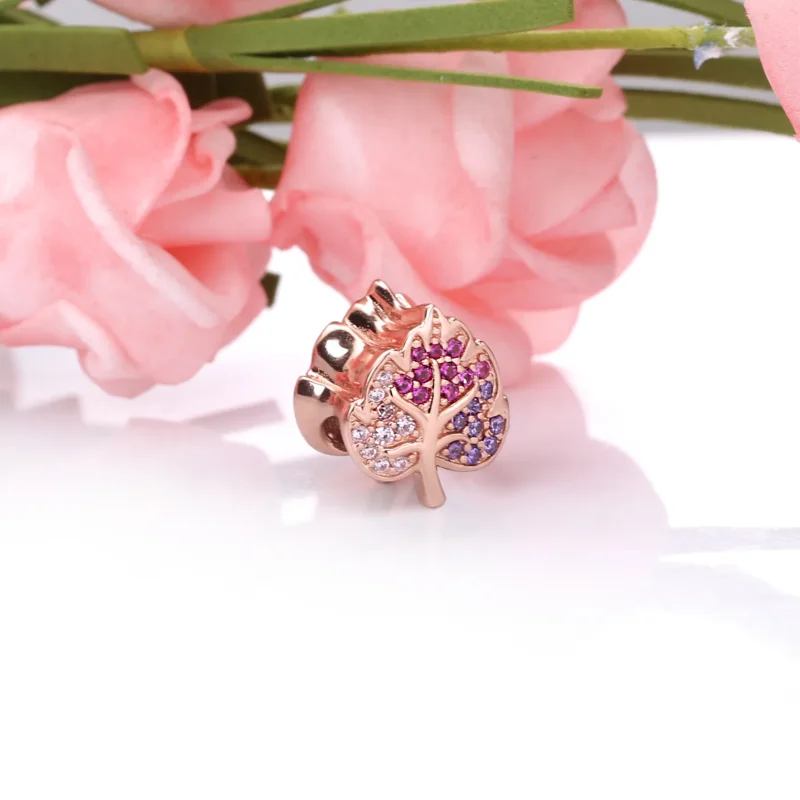 (kép) Szikrázó pavé levél charm - 788322NPMMX - Megtekintés 3
