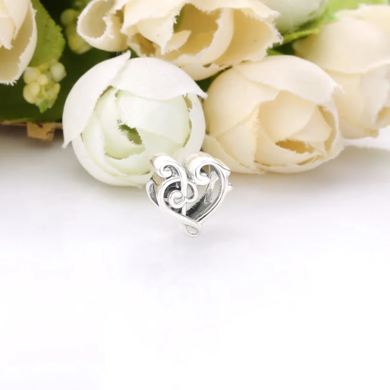 (kép) Szívformájú violinkulcs charm - 798346 - Megtekintés 2