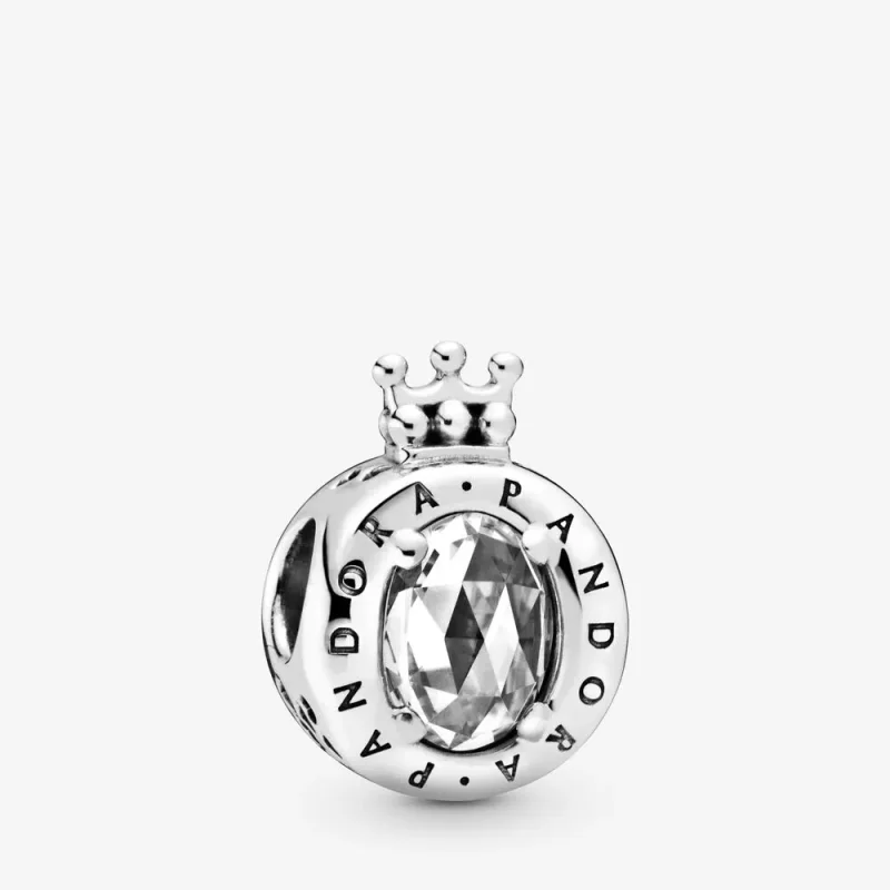 (kép) Áttetsző és ragyogó koronás „O" charm - 798266CZ