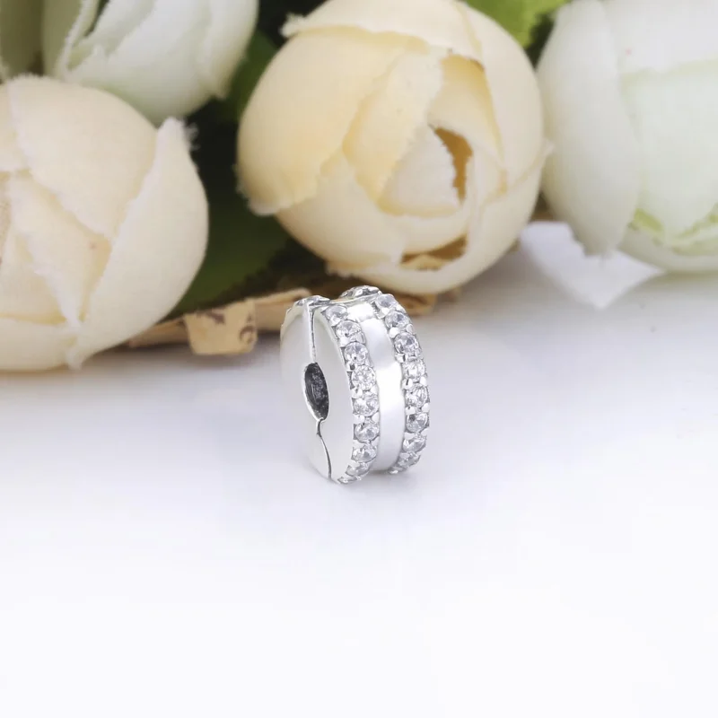(kép) Duplasoros pavé klip charm - 798422C01 - Megtekintés 2