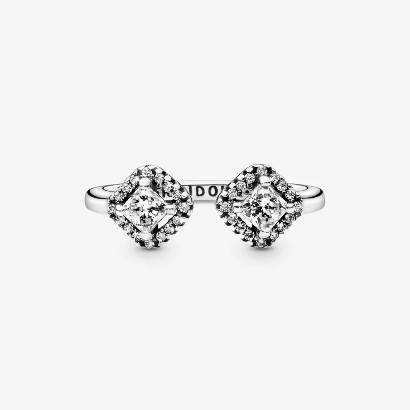 (kép) PANDORA geometriai csillogás gyűrű - 198506C01-50 - Megtekintés 2