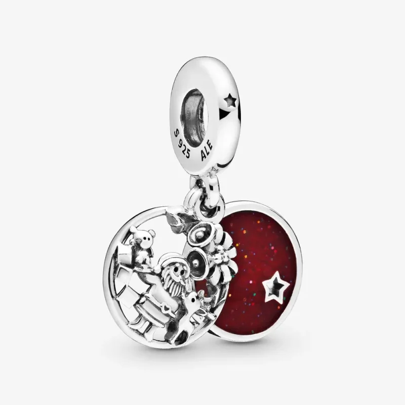 (kép) PANDORA Karácsonyi Mikulás függő charm - 798468C01 - Megtekintés 2
