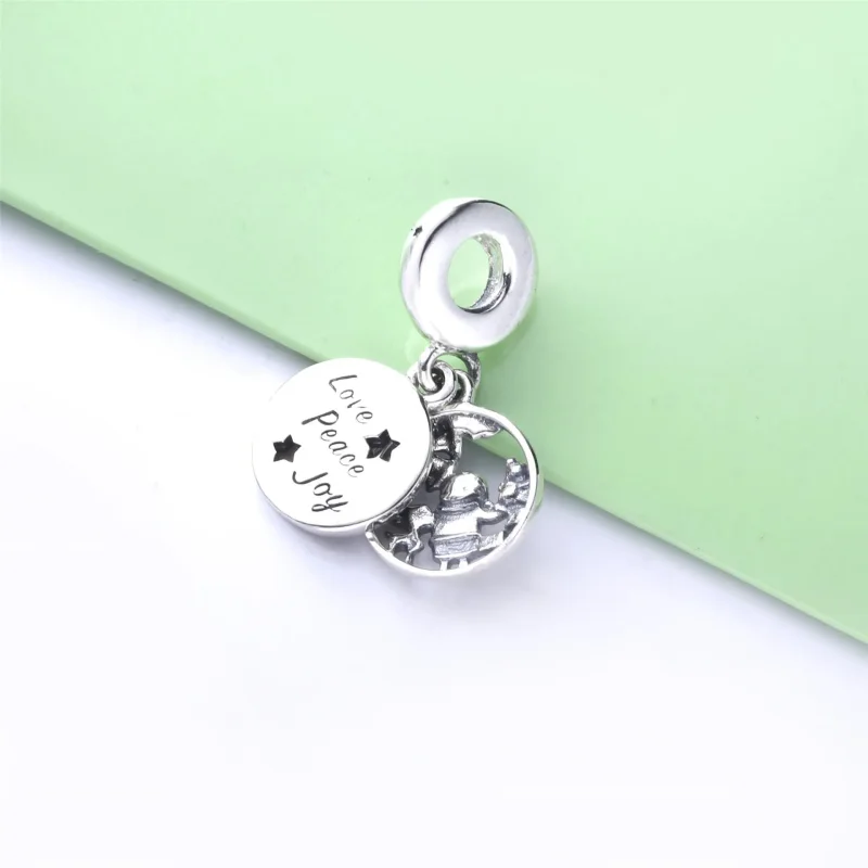 (kép) PANDORA Karácsonyi Mikulás függő charm - 798468C01 - Megtekintés 3