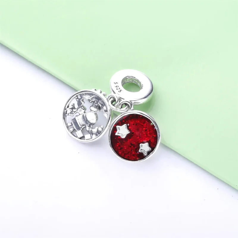 (kép) PANDORA Karácsonyi Mikulás függő charm - 798468C01 - Megtekintés 4