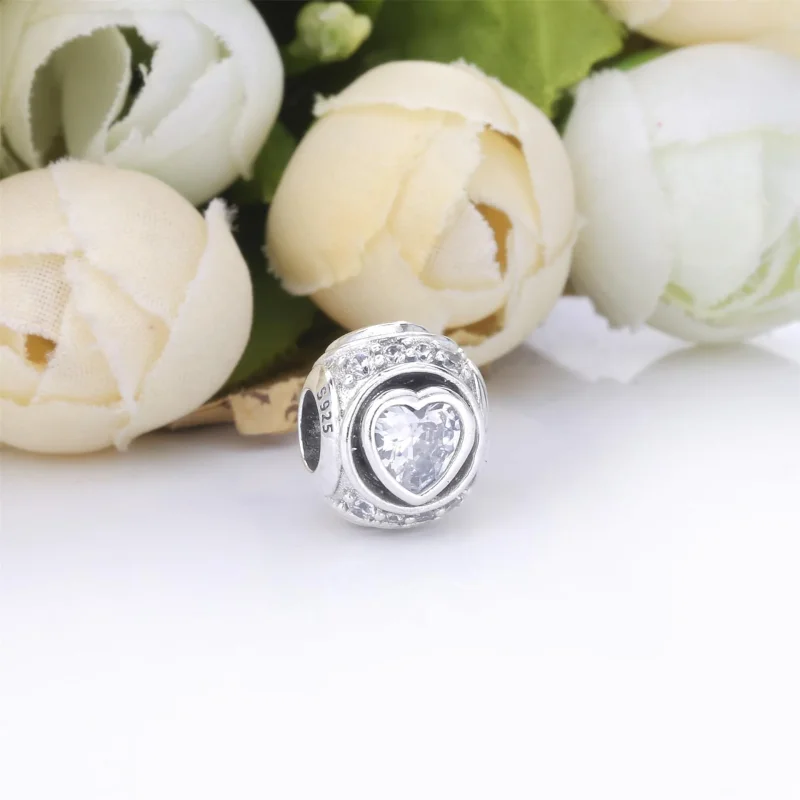 (kép) PANDORA Kiemelt szív charm 798464C01 - Megtekintés 3