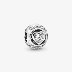 PANDORA Kiemelt szív charm 798464C01 (kép) PANDORA Kiemelt szív charm 798464C01