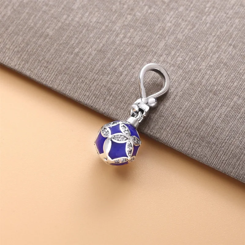 (kép) PANDORA Kék karácsonyfadísz függő charm - 798512C01 - Megtekintés 2