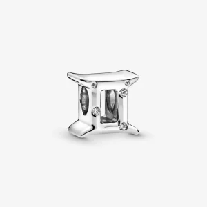 (kép) PANDORA Szikrázó Ikrek csillagjegy charm - 798428C01