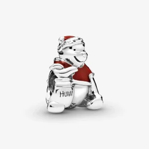 (kép) PANDORA Disney, Micimackó méz Pot Karácsony Charm - 798451C01