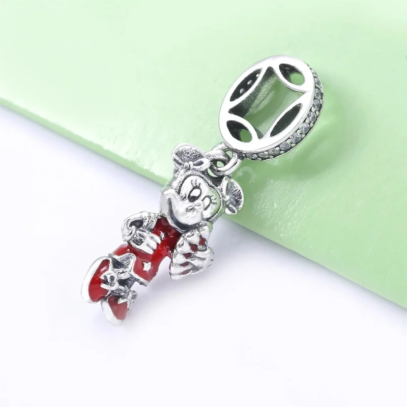 (kép) PANDORA Disney, Minnie egér Függő Charm - 798636C01 - Megtekintés 2