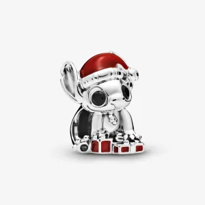 PANDORA Disney, Stitch karácsony Charm - 798452C01 (kép) PANDORA Disney, Stitch karácsony Charm - 798452C01