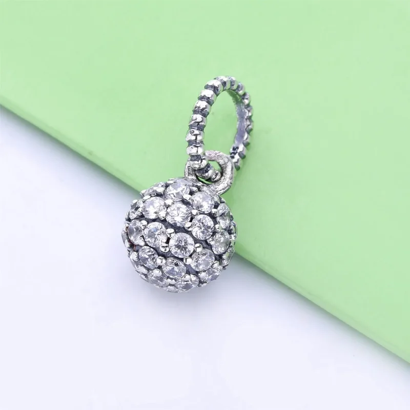 (kép) PANDORA Pavé gömb medál - 398690C01 - Megtekintés 2