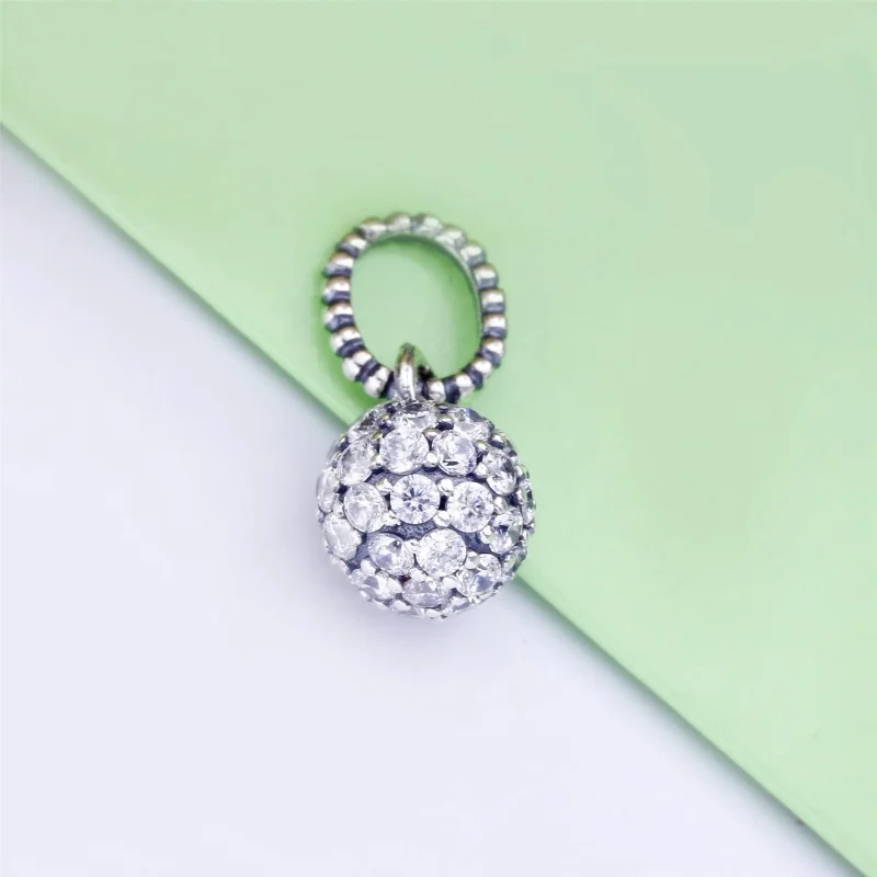 (kép) PANDORA Pavé gömb medál - 398690C01 - Megtekintés 3