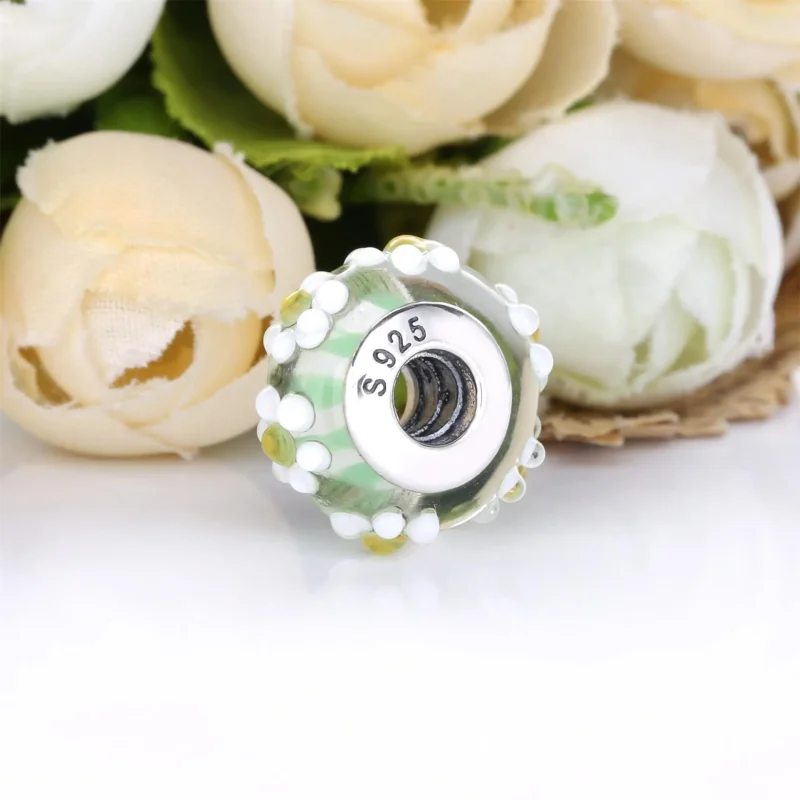 (kép) PANDORA Charm Százszorszép muránói üveg - 798798C00 - Megtekintés 3