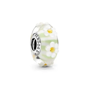 (kép) PANDORA Charm Százszorszép muránói üveg - 798798C00