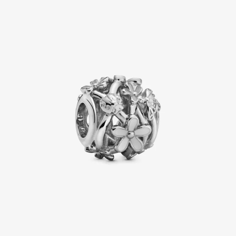 (kép) PANDORA Charm Áttört százszorszép virág - 788772C02